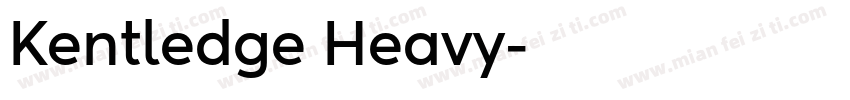 Kentledge Heavy字体转换